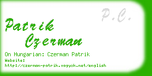 patrik czerman business card